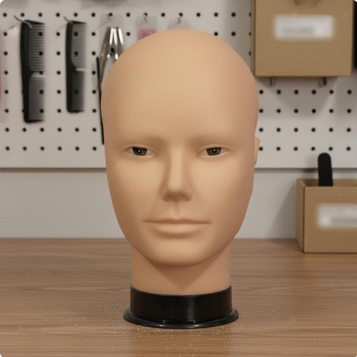 Male practice head - head, smooth