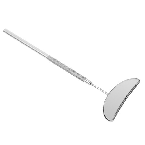 Compact silver eyelash mirror - silver,